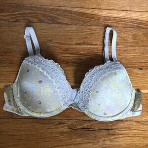 CK yellow floral spring bra 32A NWOT